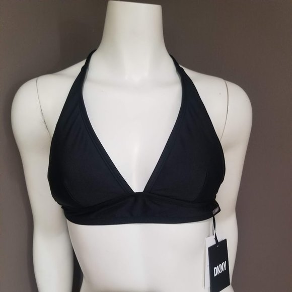 DKNY Triangle Halter Bikini Top Size Small - Picture 2 of 9